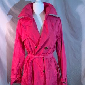 Trina Turk pink trench-coat